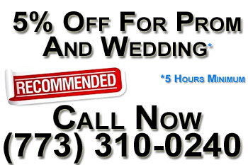5off wedding prom Chicago Limousine